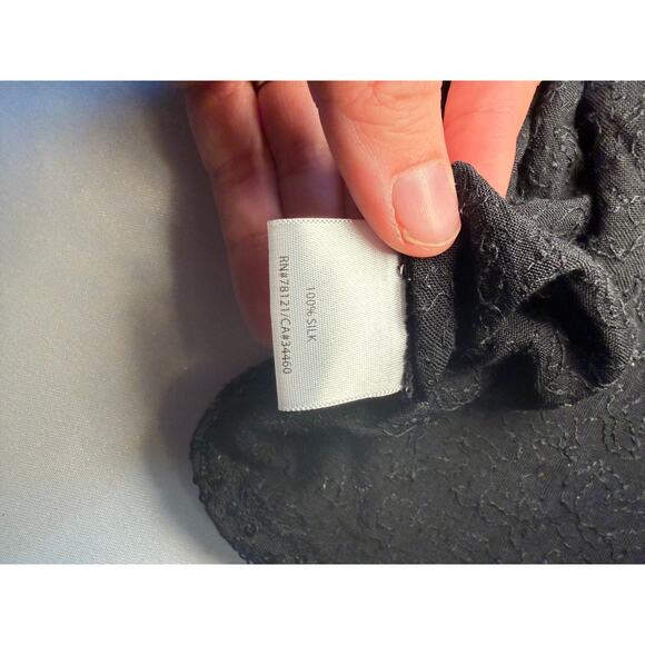 Eileen Fisher silk sequin tunic top women's medium - Picture 4 of 5